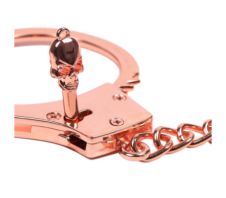 Esposas Oro Rosa con Llaves de Calavera