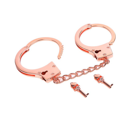 Esposas Oro Rosa con Llaves de Calavera