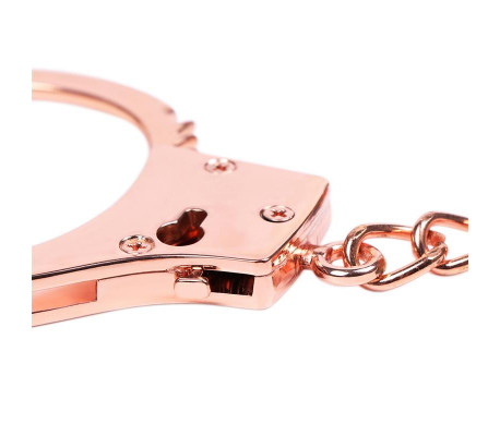 Esposas Oro Rosa con Llaves de Calavera