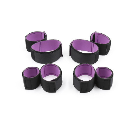 Set de Restricciones con Esposas para Muñeca y Tobillo Ajustables