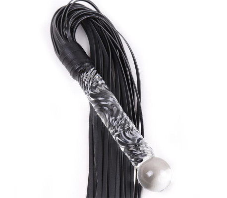 Flogger con Mango de Cristal 70 cm