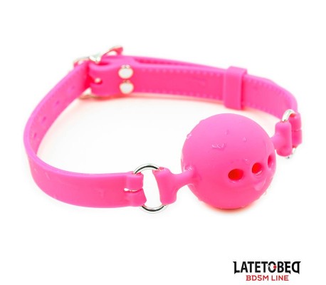 Mordaza Bola Silicona Transpirable S - 4 cm