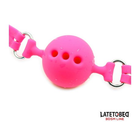 Mordaza Bola Silicona Transpirable M - 4.5 cm