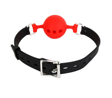 Mordaza Bola Silicona Transpirable M - 4.5 cm