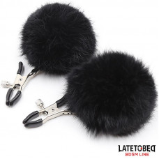 Pinzas para Pezones con Pelo Negro