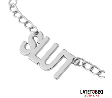 Pinzas para Pezones con Cadena - Slut