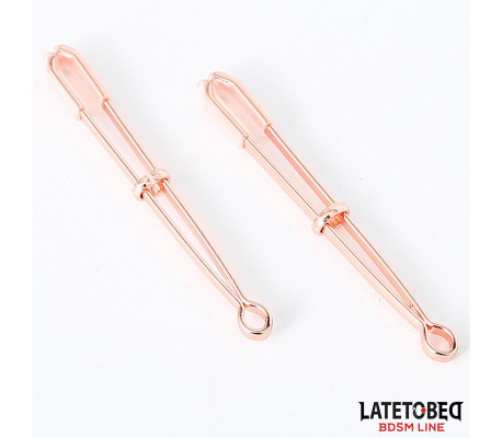 Pinzas para Pezones Color Oro Rosa