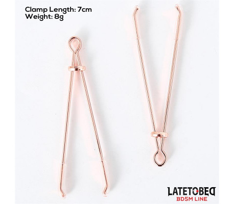 Pinzas para Pezones Color Oro Rosa