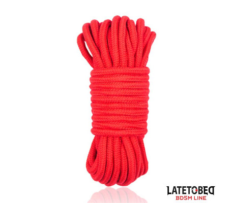 Cuerda Bondage de Algodón 5 m Roja