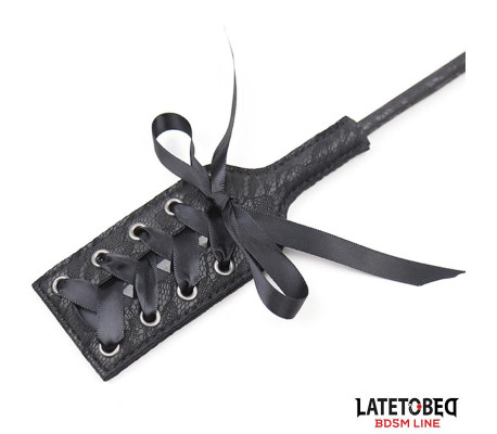 Multi Feathers Tickler and Lace Ribbon Paddle Comb