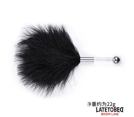 Estimulador de Plumas con Mango de Metal