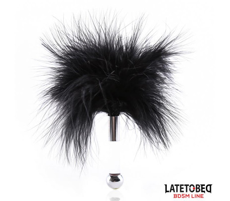 Estimulador de Plumas con Mango de Metal