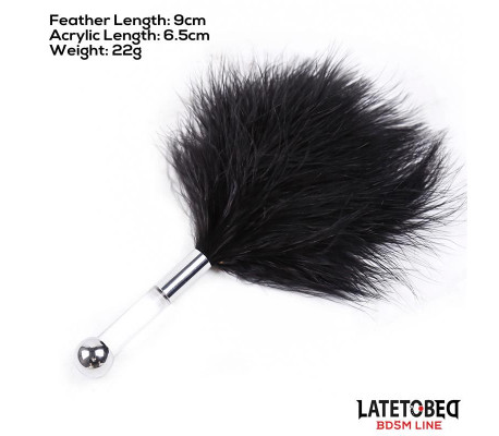 Estimulador de Plumas con Mango de Metal
