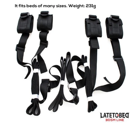 Restricciones patra la Cama con Esposas Ajustables