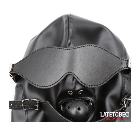 Mascara de Sumisión con Mordaza, Antifaz y Tapa para la Boca Ajustable