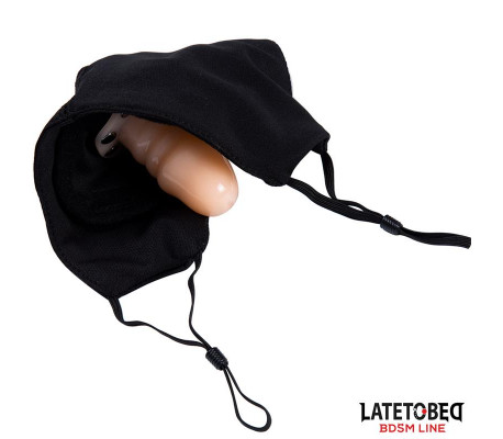 Mascarilla con Accesorio de Dildo 6 cm Desmontable