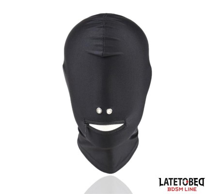 Máscara de Sumisión con Cremallera en la Boca