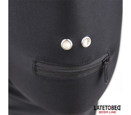 Máscara de Sumisión con Cremallera en la Boca