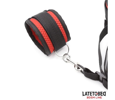 Restricciones para la Cama con Antifaz Esposas Ajustables y Desmontables