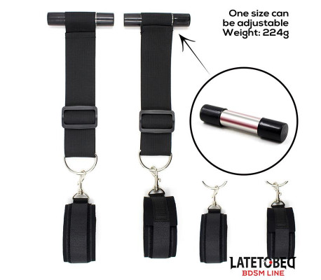 Restricciones para Puerta con Esposas Adjustables y Desmontables