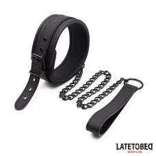 Set Collar y Correa Neopreno Negro