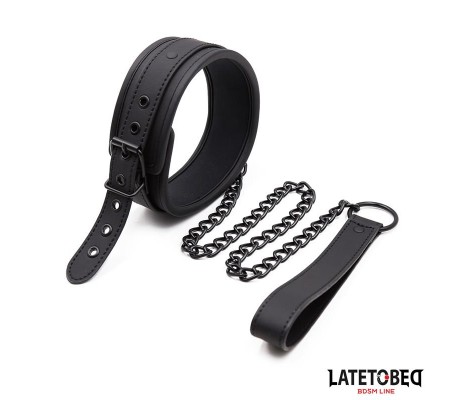 Set Collar y Correa Neopreno Negro