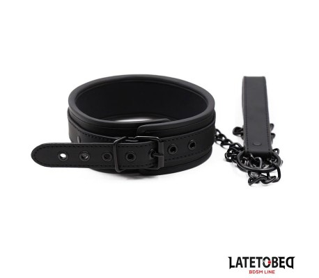 Set Collar y Correa Neopreno Negro