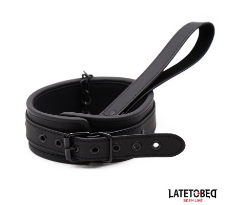 Set Collar y Correa Neopreno Negro