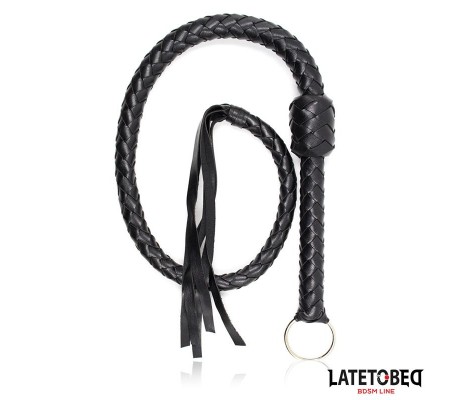 Látigo Trenzado Negro 116cm