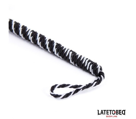 Plumero con Lazo Gris y Negro 25cm