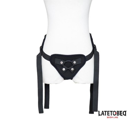 Arnés Strap On Encaje con Anillo Silicona Ajustable