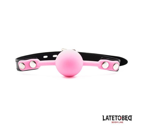Mordaza Bola Silicona Rosa