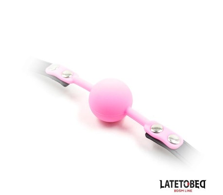 Mordaza Bola Silicona Rosa