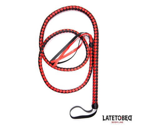 Látigo Largo Rojo y Negro 210cm