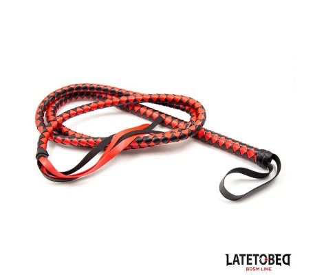 Látigo Largo Rojo y Negro 210cm