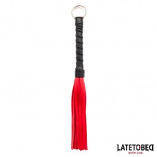 Flogger Mini Rojo y Negro 28cm