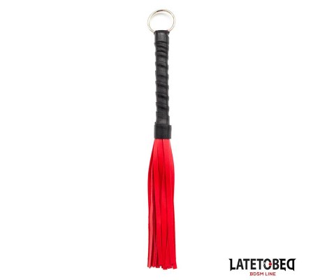 Flogger Mini Rojo y Negro 28cm