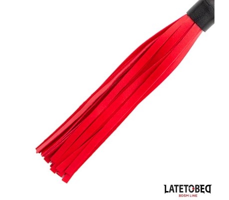 Flogger Mini Rojo y Negro 28cm