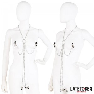 Pinzas para Pezones y Clitoris con Cadena