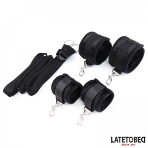 Restricciones de Cama Negro Ajustable