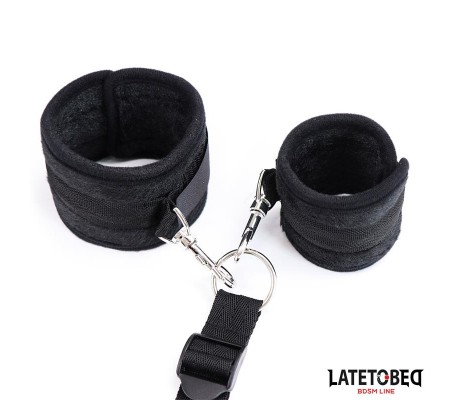 Restricciones de Cama Negro Ajustable
