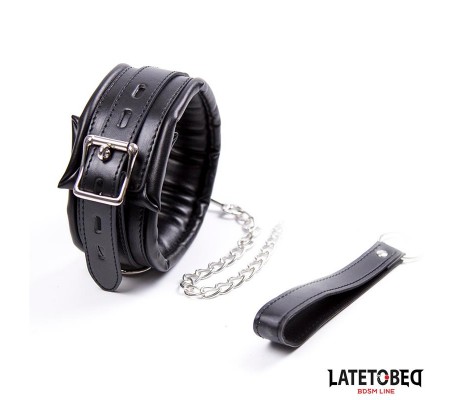 Collar Acolchado Grande con Correa