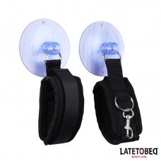 Esposas Muñecas Velcro con Ventosa Ajustable