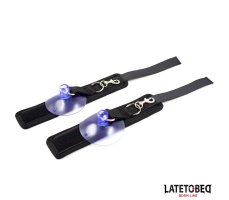 Esposas Muñecas Velcro con Ventosa Ajustable