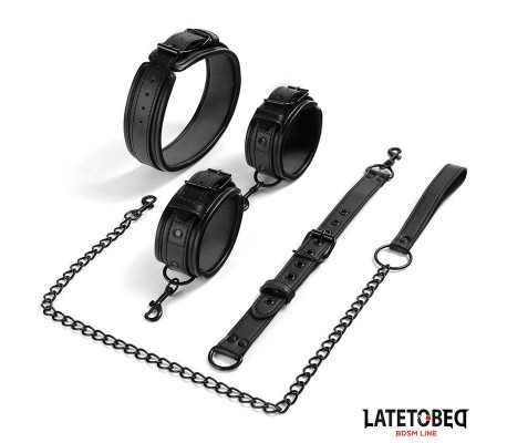 Restricciones con Collar con Correa y Esposas