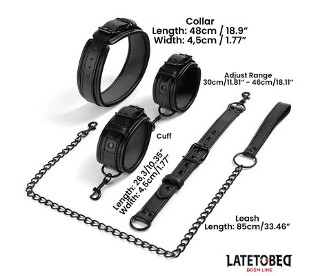 Restricciones con Collar con Correa y Esposas