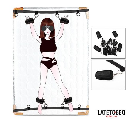 Ataduras para la Cama con 4 Enganches