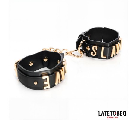Esposas para Tobillos SLAVE con Cadena Dorada