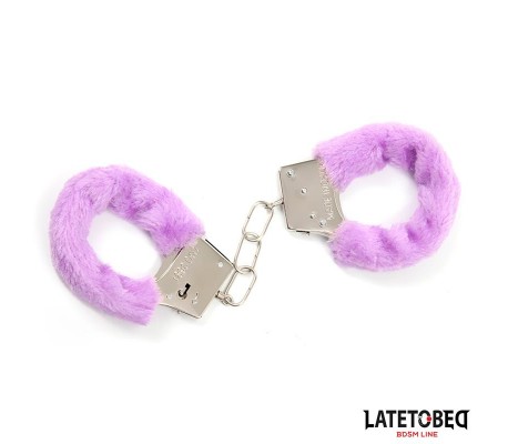 Esposas de Metal Furry de Pelo Púrpura