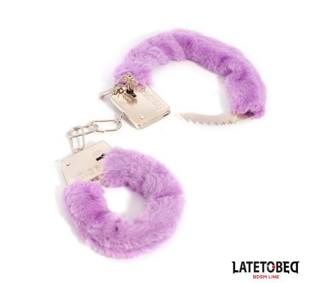 Esposas de Metal Furry de Pelo Púrpura